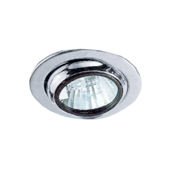 Eyeball Tiltable Cabinet Light - 20W G4 in White/Satin Chrome/Brass