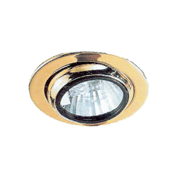 Eyeball Tiltable Cabinet Light - 20W G4 in White/Satin Chrome/Brass