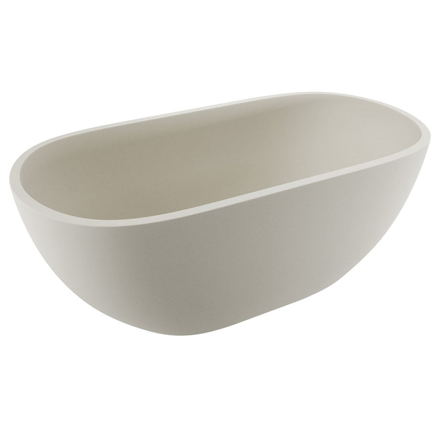 Jada Concrete Bath, Warm White - Pilbara Bathroom Warehouse Perth and regional Western Australia