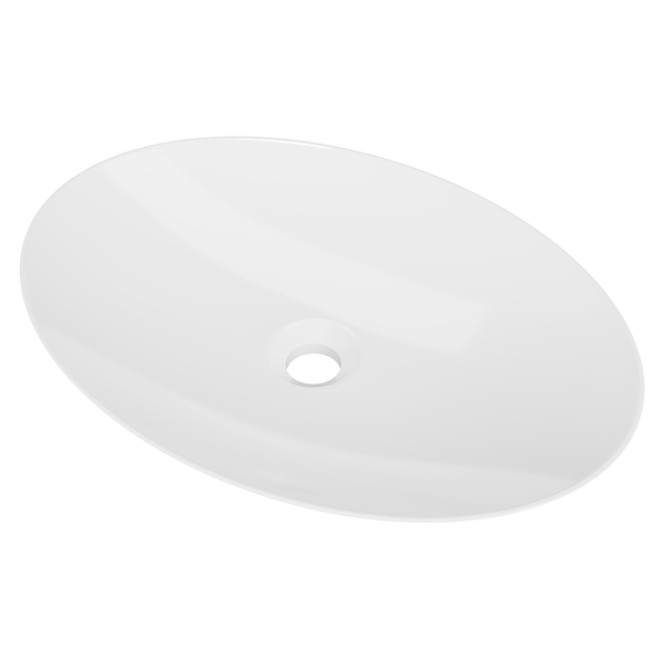 Feather Basin 510mm White Gloss
