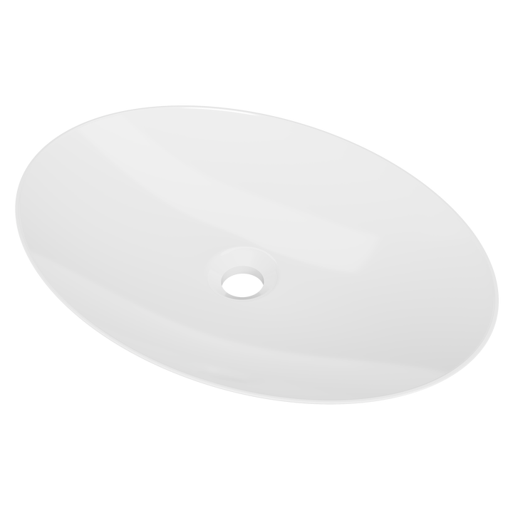 Feather Basin 510mm White Gloss