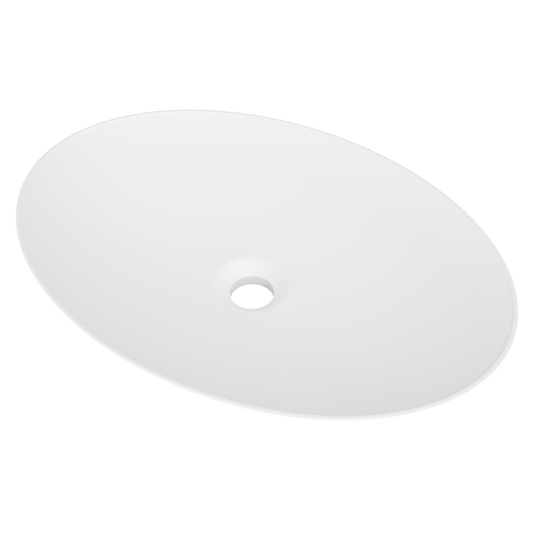 Feather Basin 510mm White Matt