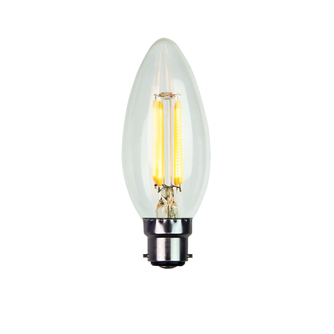 FILAMENT LED C35 2700K B22 – Dimmable Candle-Style LED Globe