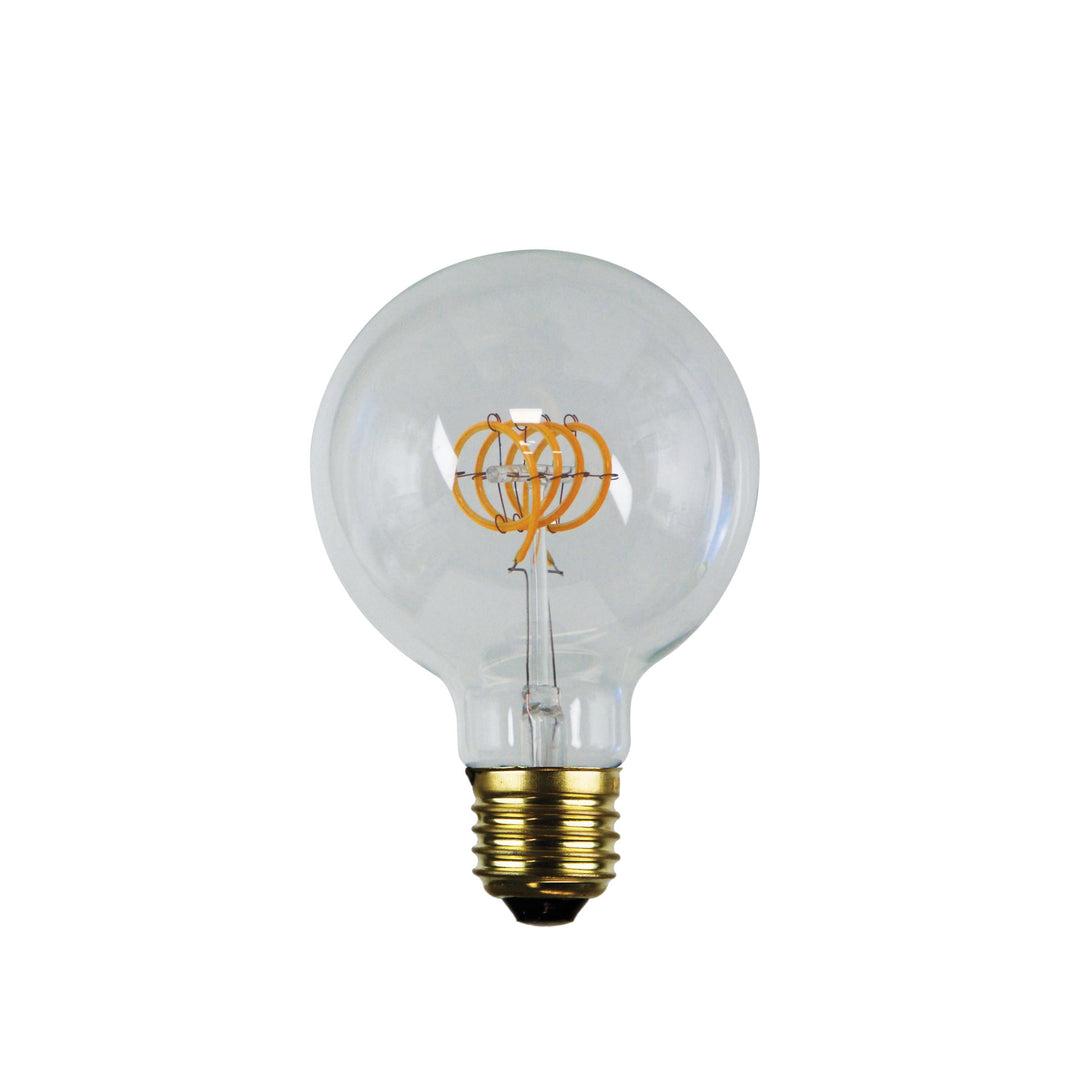 FILAMENT LED G95 Spiral 5W E27 – Dimmable Globe-Style LED Lamp