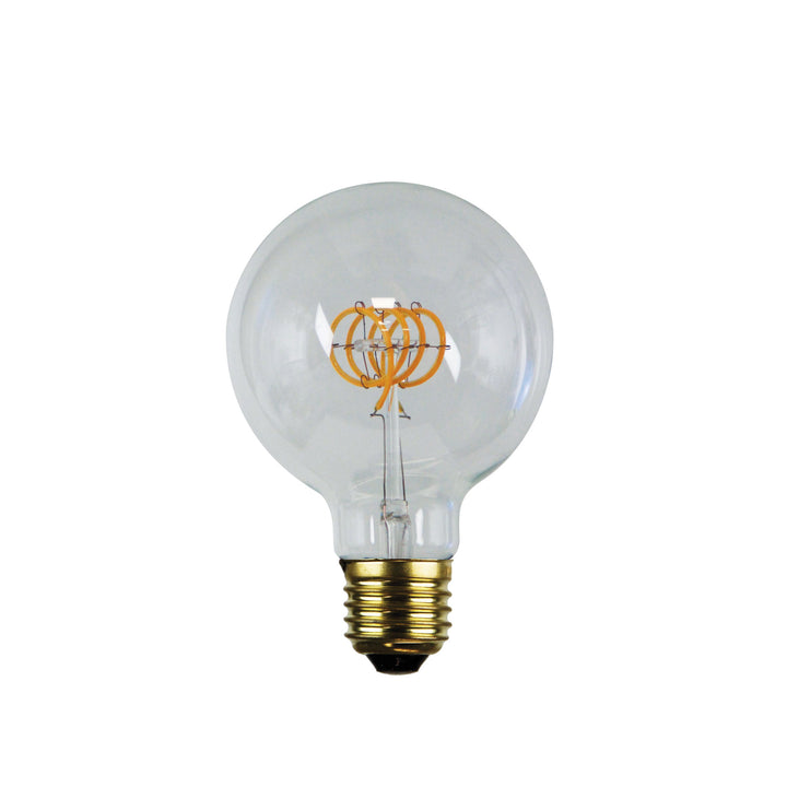 FILAMENT LED G95 Spiral 5W E27 – Dimmable Globe-Style LED Lamp