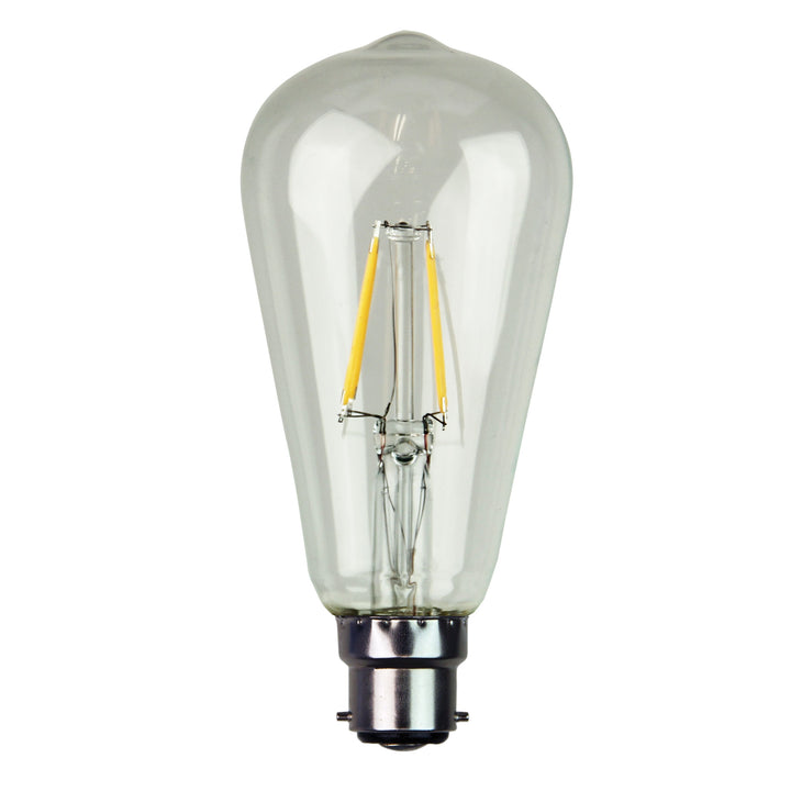 FILAMENT LED ST64 Dimmable B22 – Classic Retro-Style LED Lamp