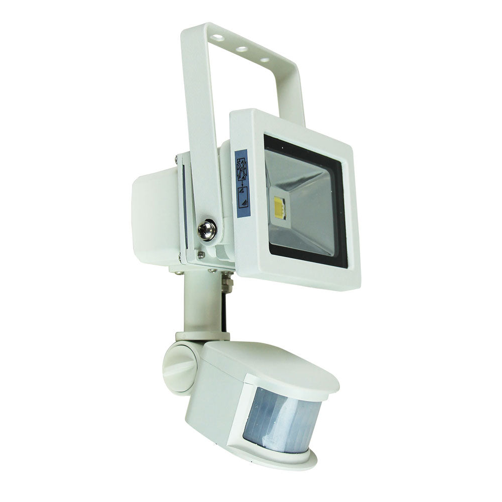 FOCO 10W LED Sensor Flood Light White IP65