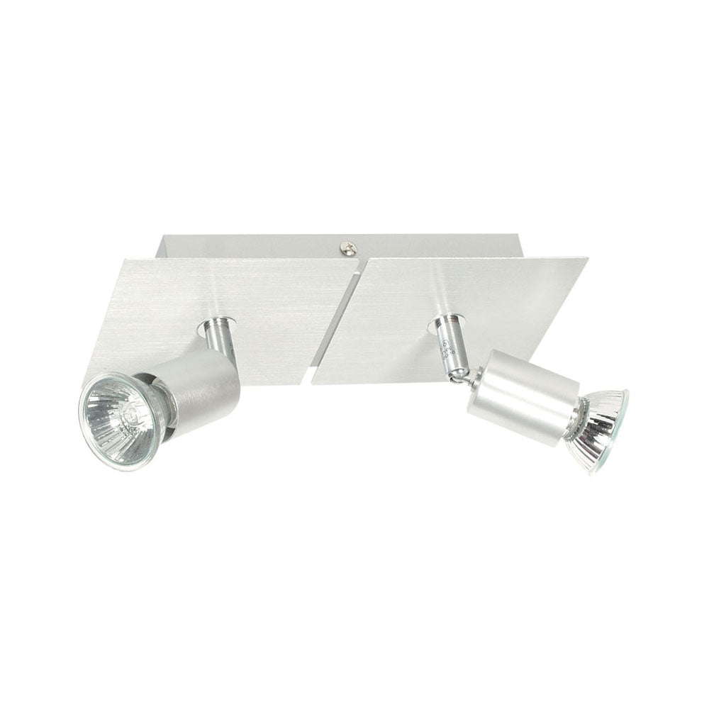 FORM 2LT Satin Aluminium GU10 Spotlight