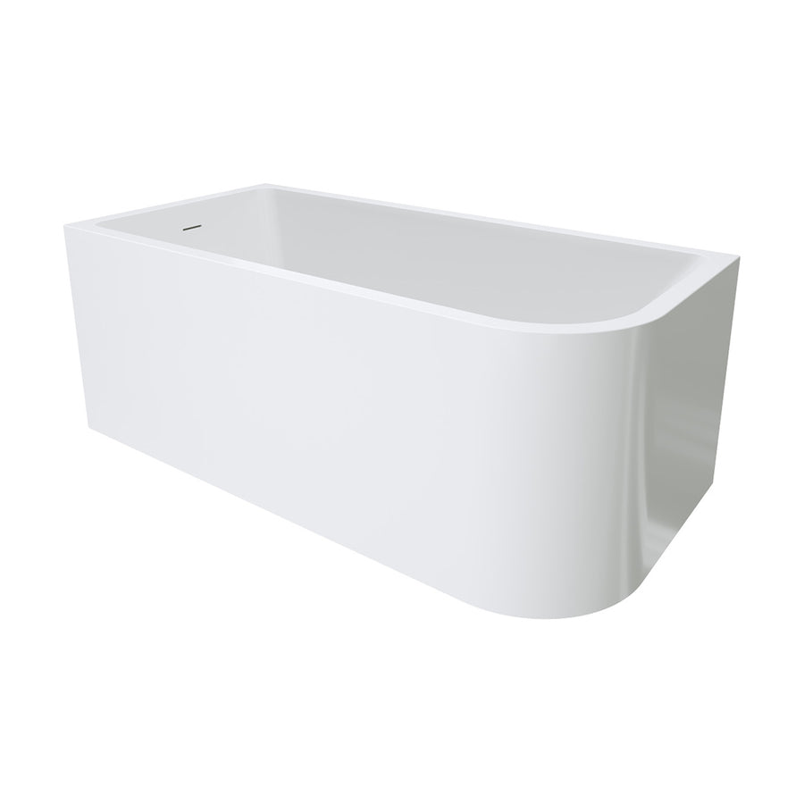 Hustle Right-Hand Multi-Fit Acrylic Bath, 1500mm with Overflow - Pilbara Bathroom Warehouse Perth and regional Western Australia
