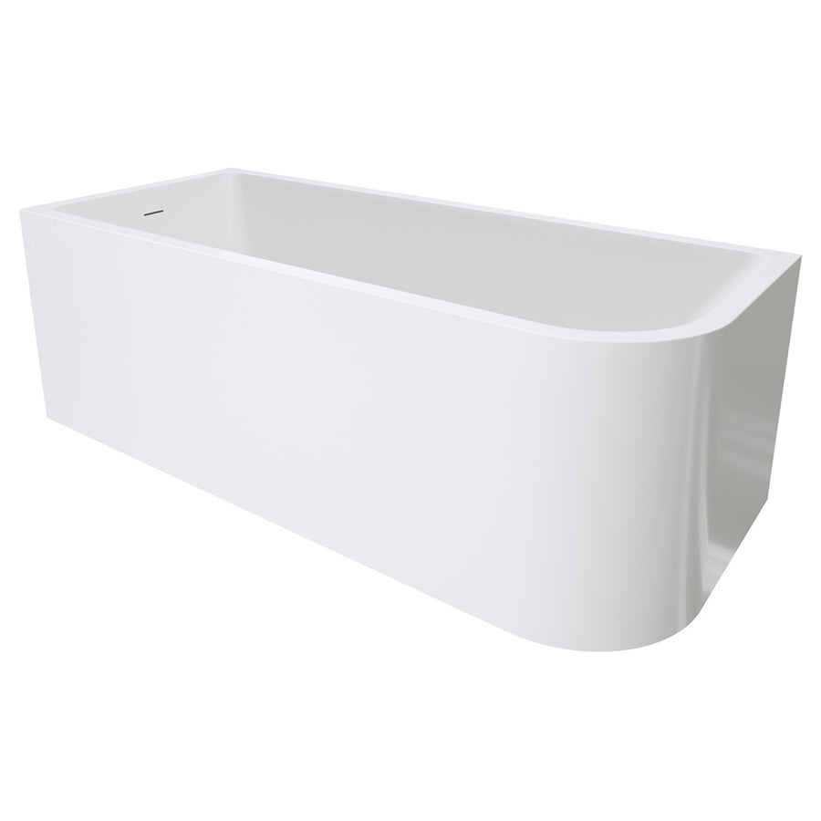 Hustle Right-Hand Multi-Fit Acrylic Bath, 1700mm with Overflow - Pilbara Bathroom Warehouse Perth and regional Western Australia