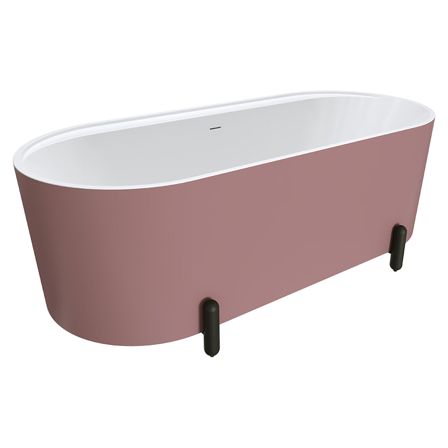 Aluca Freestanding with Legs, 1700mm Matte Rouge – Pilbara Bathroom Warehouse Perth and regional Western Australia