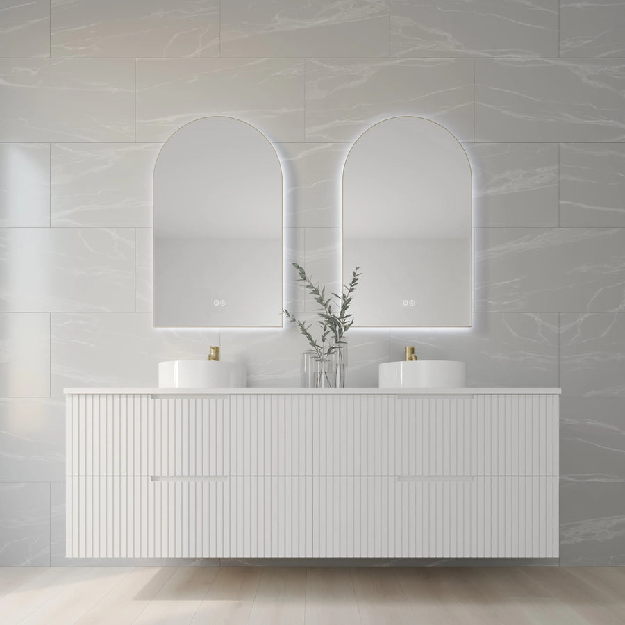 FRAMED AURA S 900 x 450mm Mirror – Pilbara Bathroom Warehouse Perth and regional Western Australia1