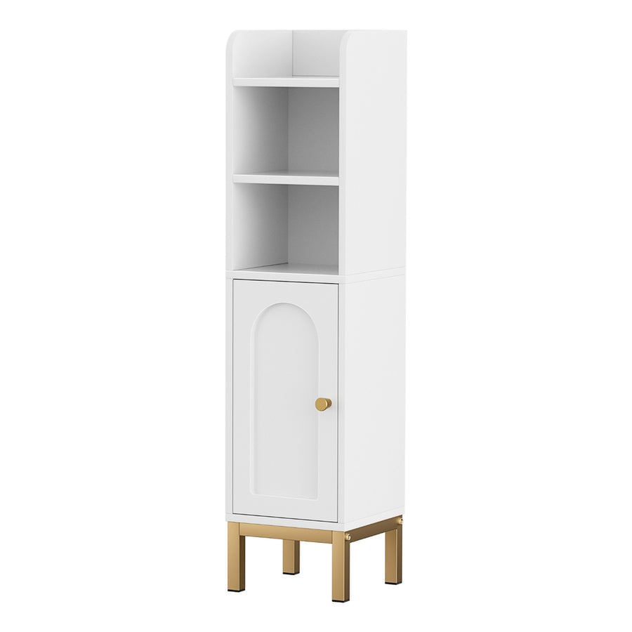 Artiss Bathroom Storage Cabinet Floor Corner Adjustable Shelf with Door White – Pilbara Bathroom Warehouse Perth and regional Western Australia