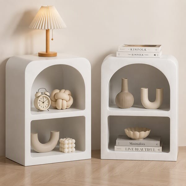 Artiss 2x Bedside Table 2 Shelves