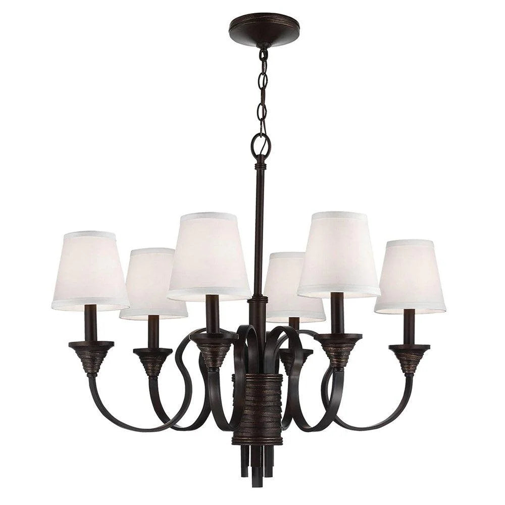 Feiss Arbor Creek Chandelier 6Lt - Arbor Bronze