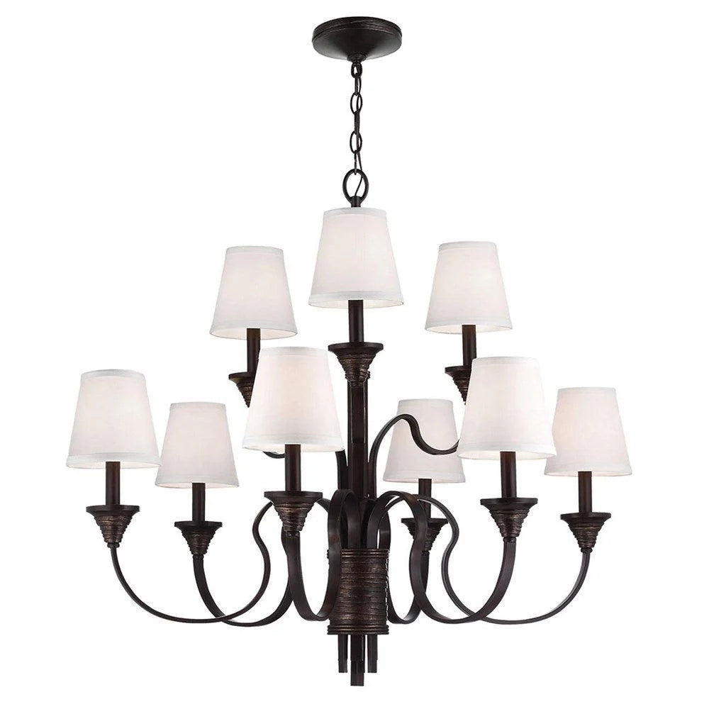Feiss Arbor Creek Chandelier 9Lt - Arbor Bronze