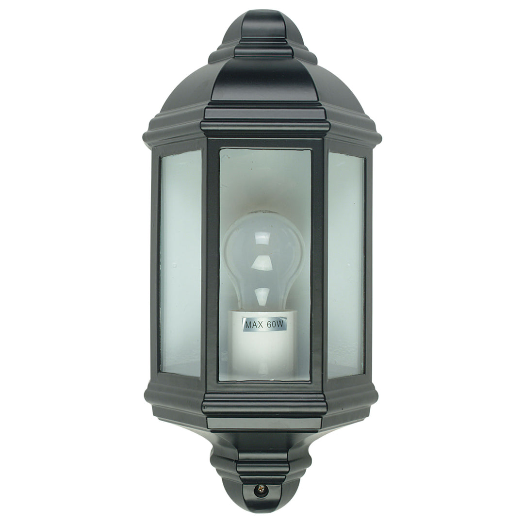 Fenchurch Traditional Outdoor Wall Sconce – Classic Flush-Mounted Light in White or Black