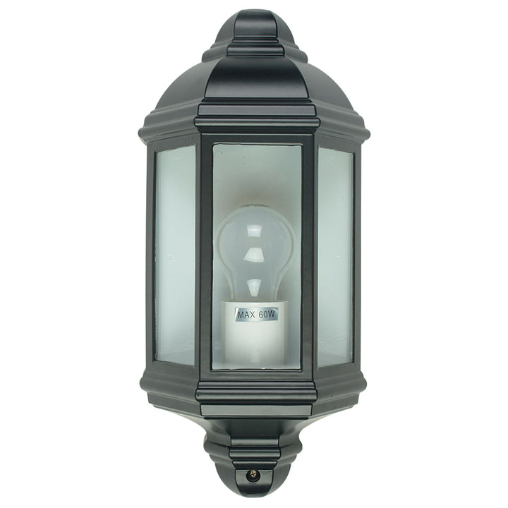 Fenchurch Traditional Outdoor Wall Sconce – Classic Flush-Mounted Light in White or Black