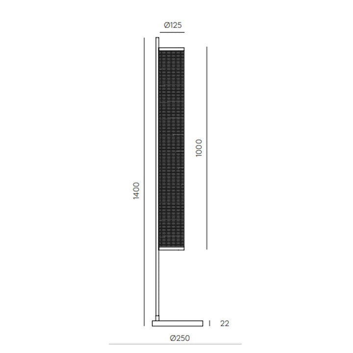 Fito LED Floor Lamp - Matt Black & Matt Brass