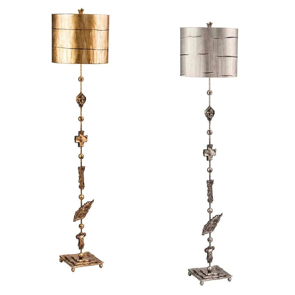 Fragment Floor Lamp in Gold and Silver