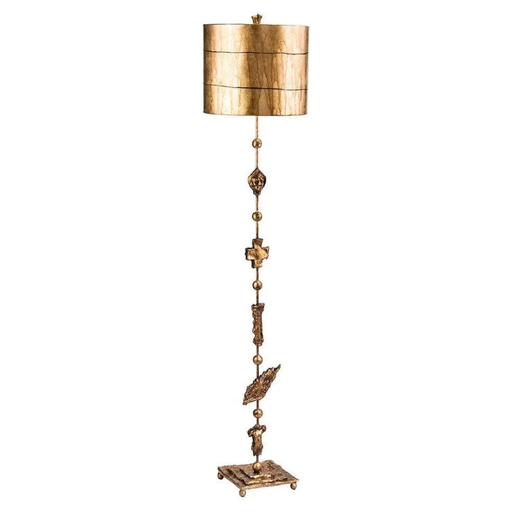 Fragment Floor Lamp in Gold and Silver