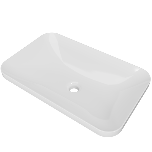 George Basin 600mm White Gloss