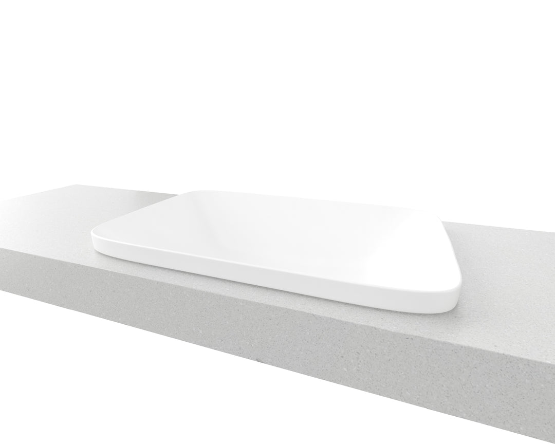 George Basin 600mm White Matt