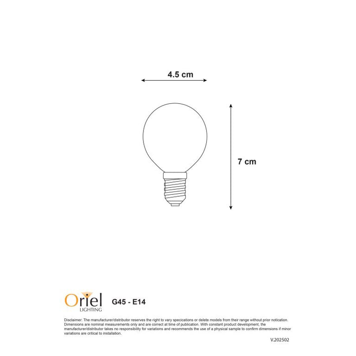 LED Opal Matte G45 Dimmable 4W E14 2700K – premium home and bathroom accessory from Pilbara Bathroom Warehouse