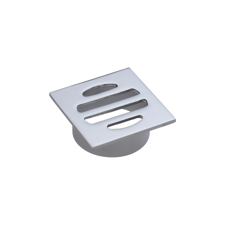 Square Floor Waste, Round Grate, 50mm Outlet – Pilbara Bathroom Warehouse Perth and regional Western Australia