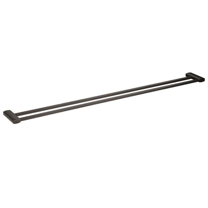 Galatina 900 Double Towel Rail - Matte Black