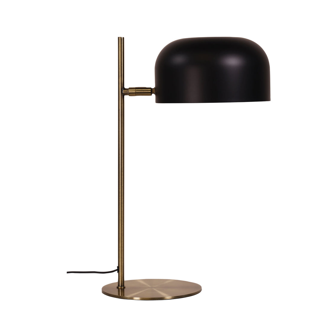 George Mid-Century Task Lamp – Matt Black & Antique Brass