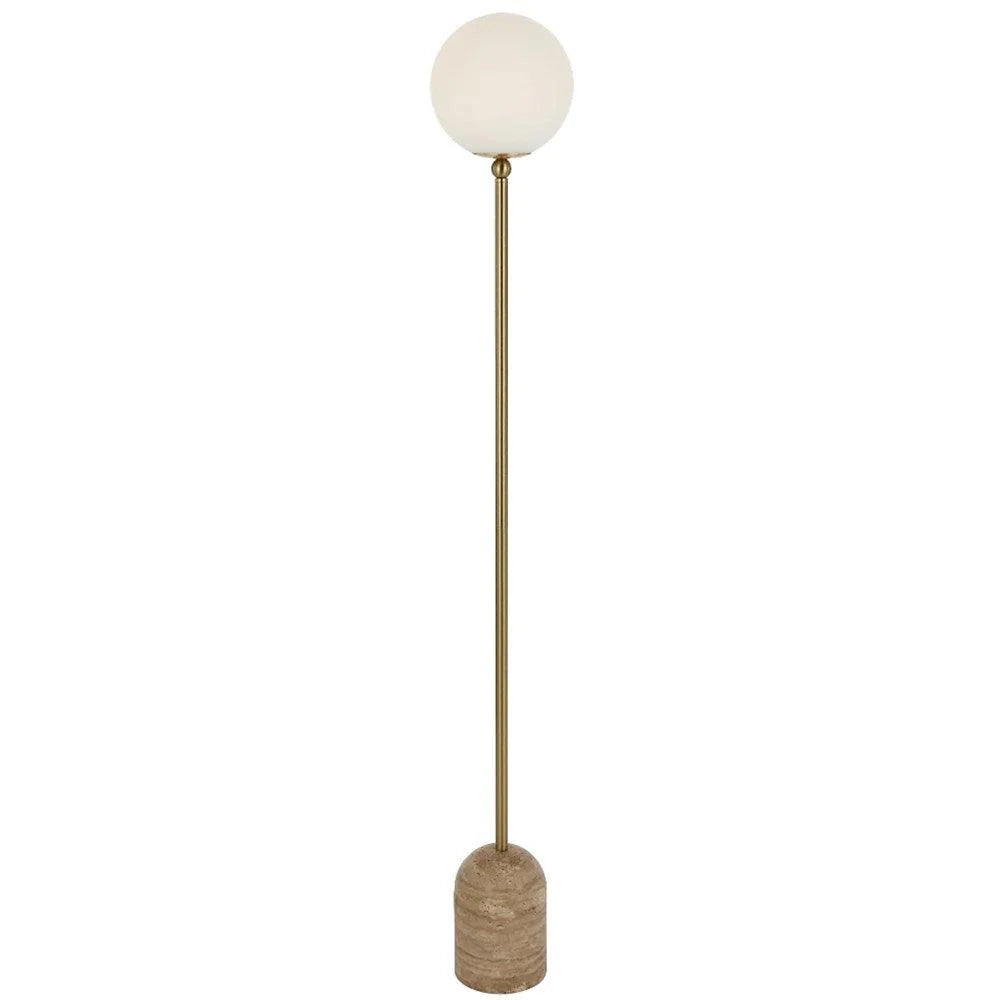 Gina Floor Lamp in Beige and Black