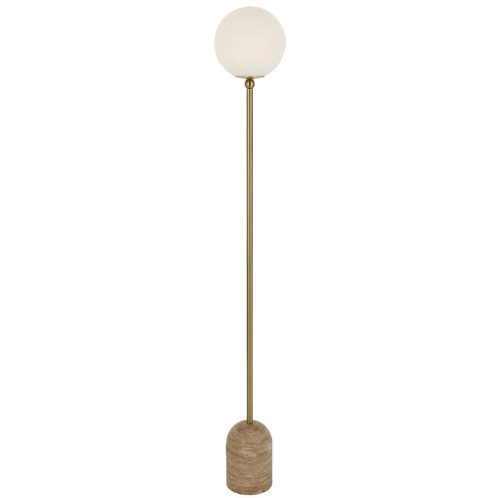 Gina Floor Lamp in Beige and Black