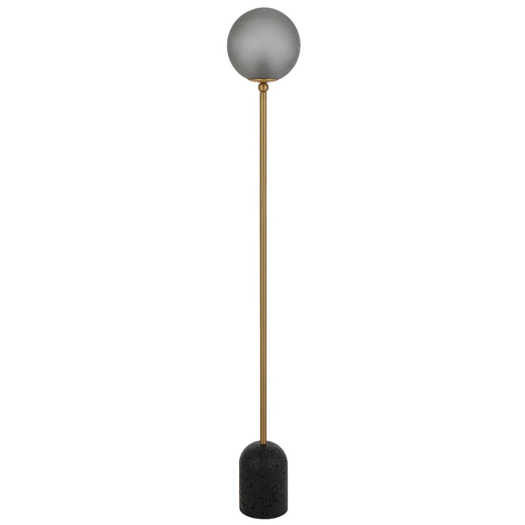 Gina Floor Lamp in Beige and Black