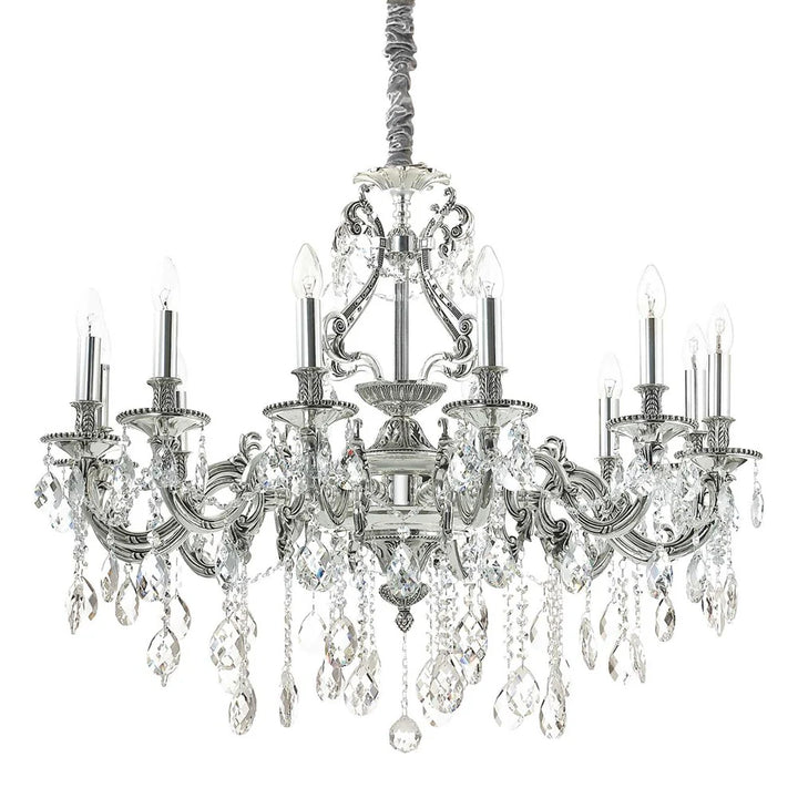 Gioconda Chandelier 12Lt in Silver and Gold