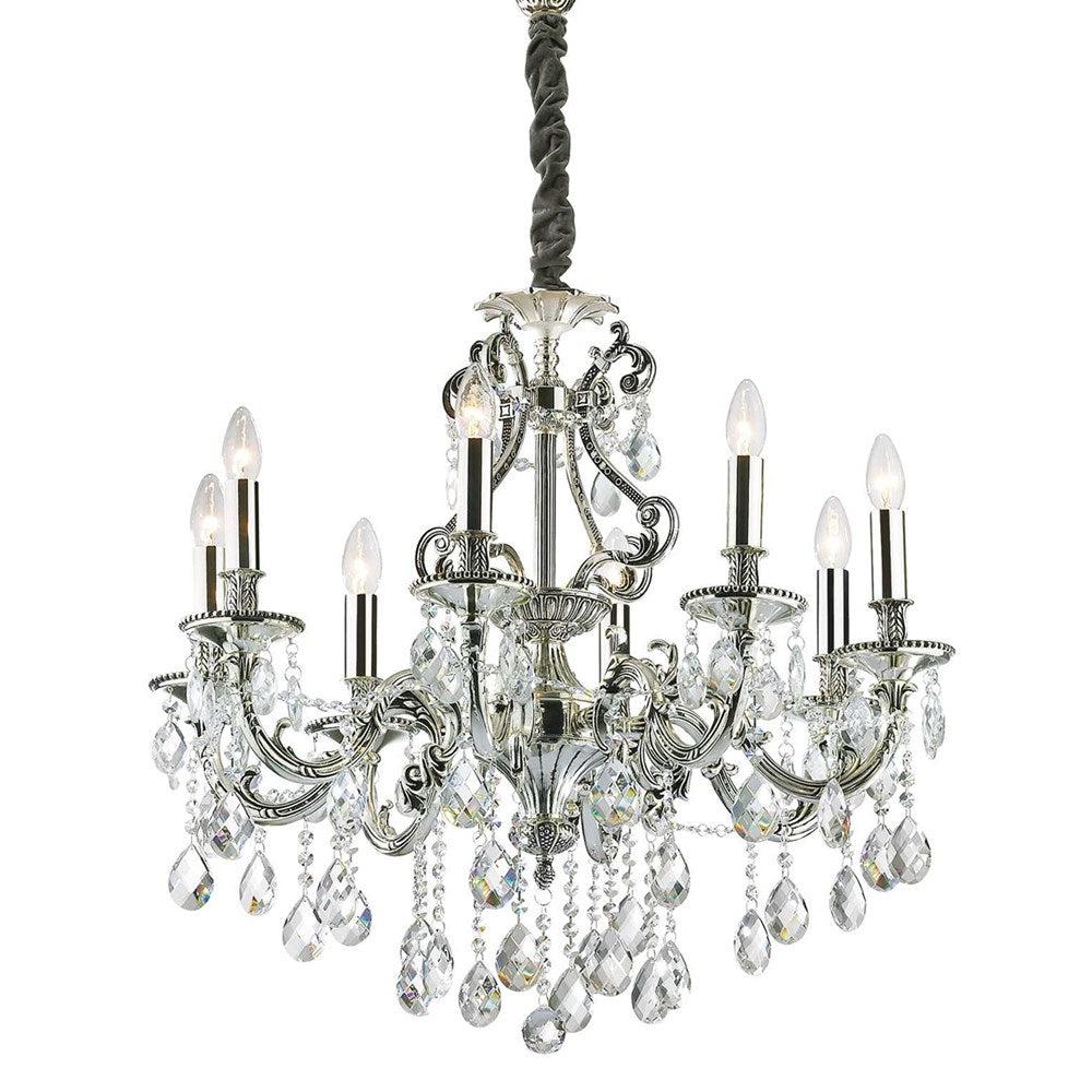Gioconda Chandelier 8Lt in Silver and Gold