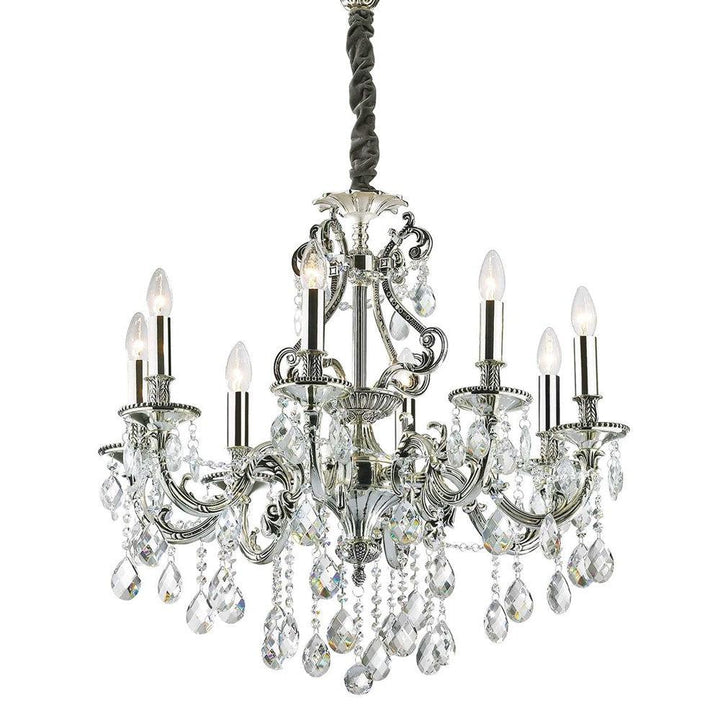 Gioconda Chandelier 8Lt in Silver and Gold