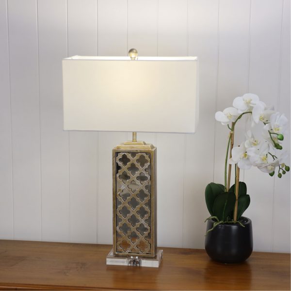Granada Eastern-Inspired Table Lamp with Harp Shade