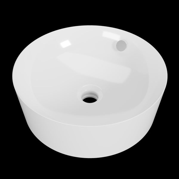 Hazel Basin 360mm White Gloss