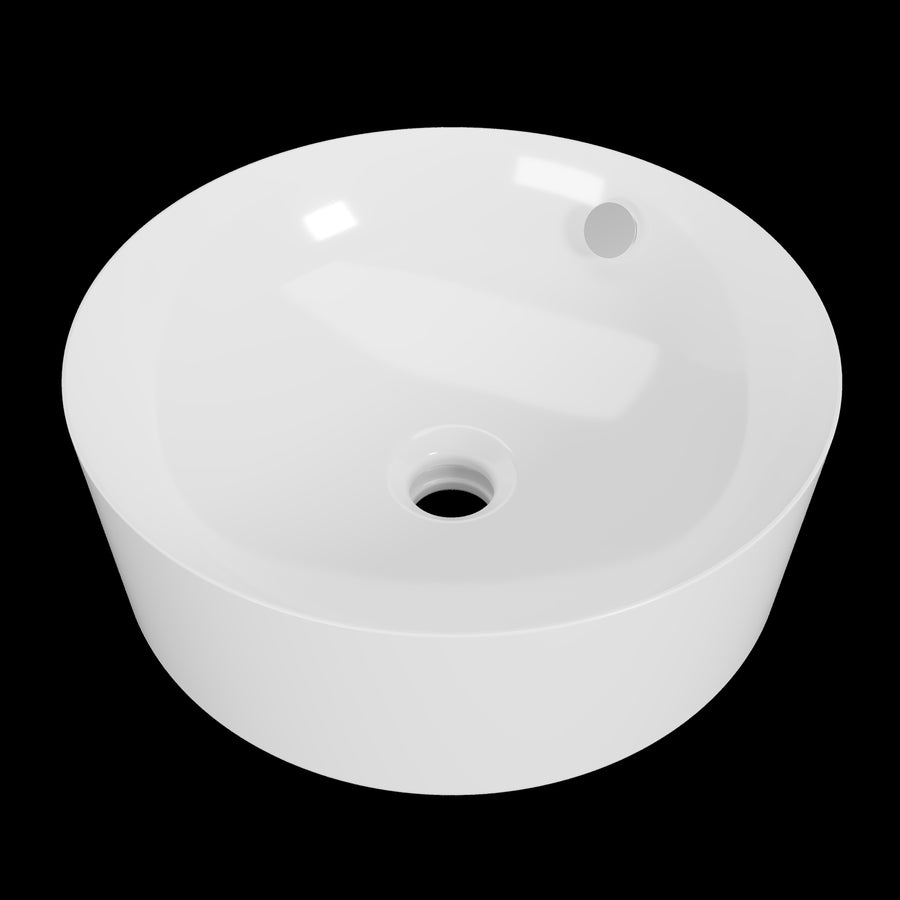 Hazel Basin 360mm White Gloss