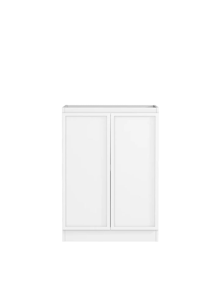 Hampshire White Base Laundry Cabinet with Stone Top and Sink – 1300x600x900