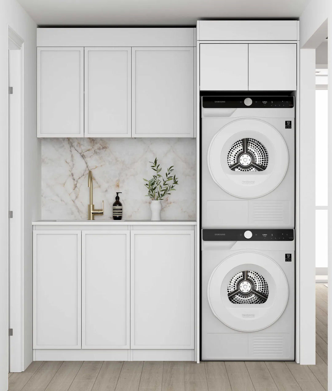 Hampshire White Laundry Kit 1715mm 1715x600x2100