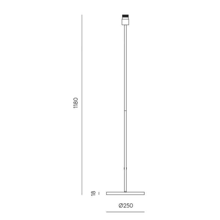 Hedra Floor Lamp in Matt Black or Matt Brass