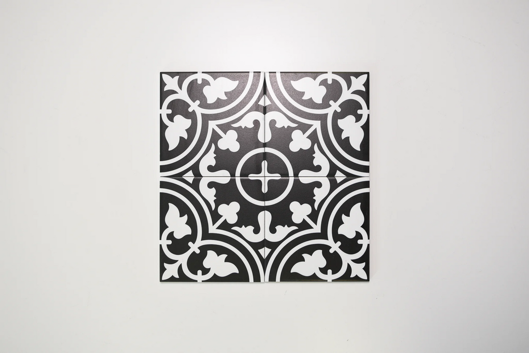 Heritage Black 200x200 – Stylish Matte Black Ceramic Tiles