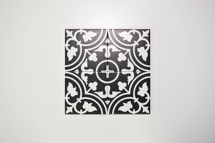 Heritage Black 200x200 – Stylish Matte Black Ceramic Tiles