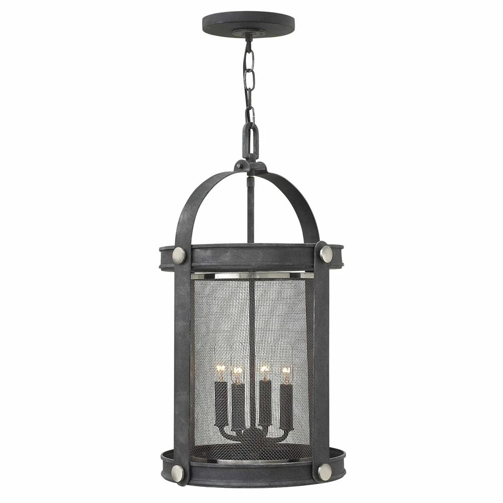 Holden 4Lt Chandelier - Aged Zinc or Buckeye Bronze