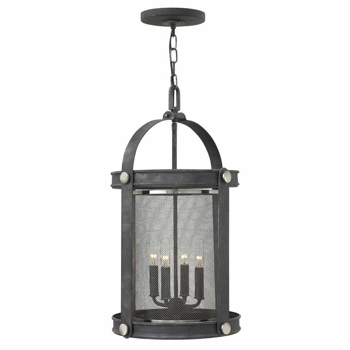 Holden 4Lt Chandelier - Aged Zinc or Buckeye Bronze