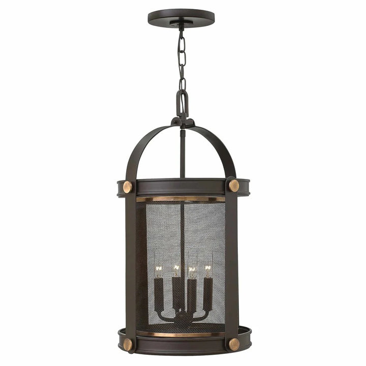 Holden 4Lt Chandelier - Aged Zinc or Buckeye Bronze