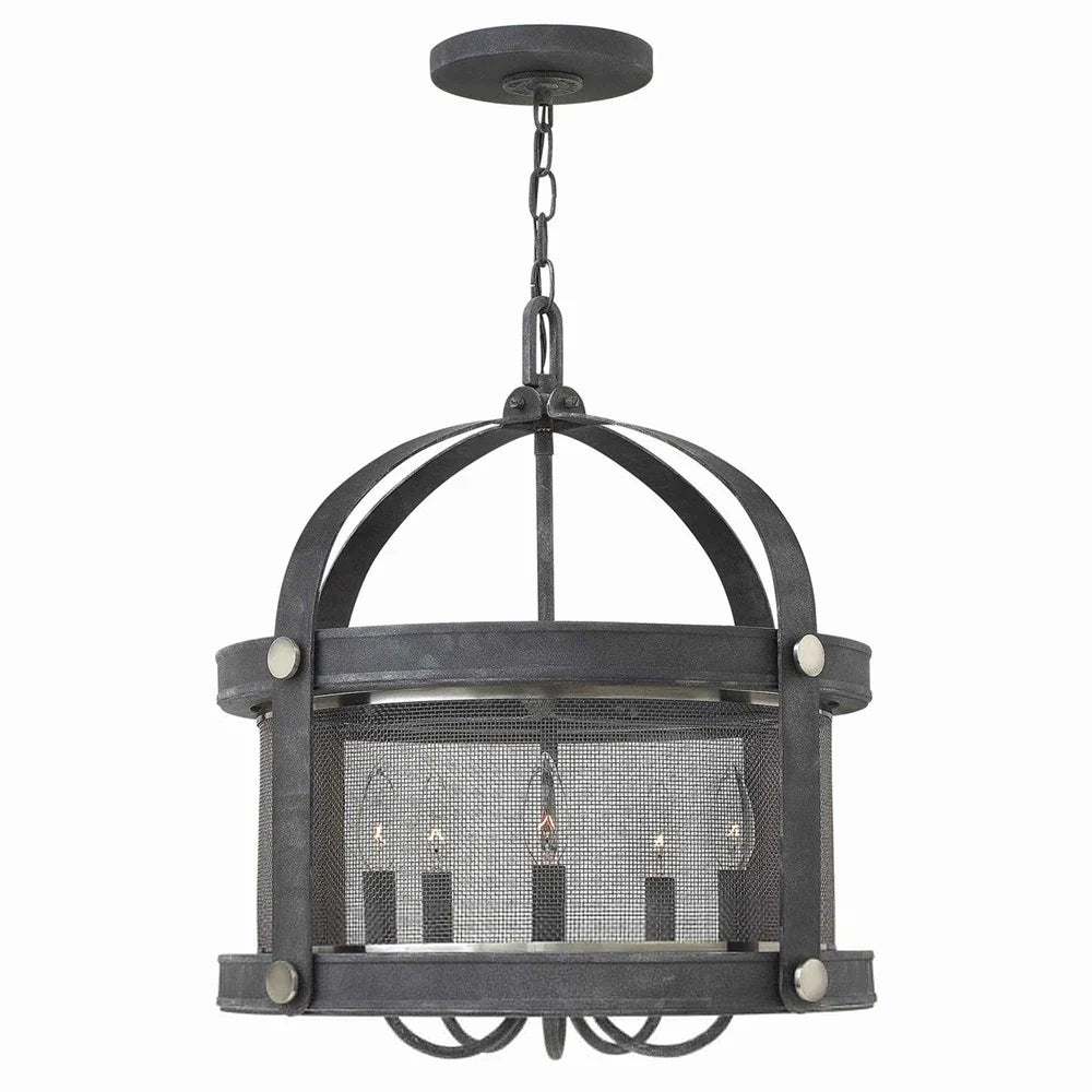 Holden 5Lt Chandelier - Aged Zinc or Buckeye Bronze