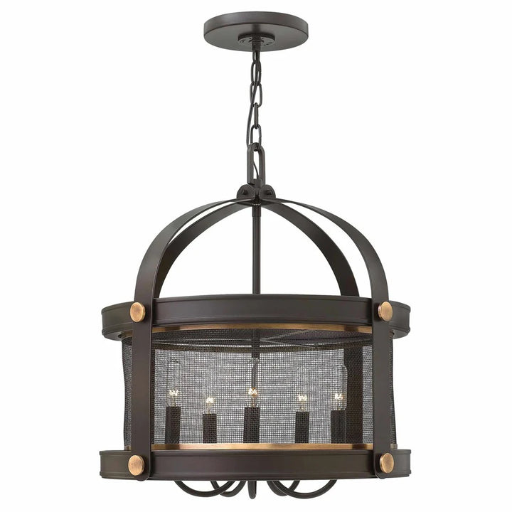 Holden 5Lt Chandelier - Aged Zinc or Buckeye Bronze